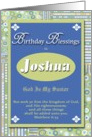 Birthday Blessings - Joshua card