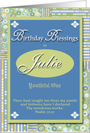 Birthday Blessings - Julie card