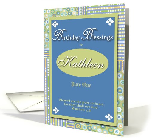 Birthday Blessings - Kathleen card (428307)