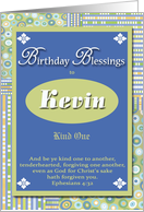 Birthday Blessings - Kevin card