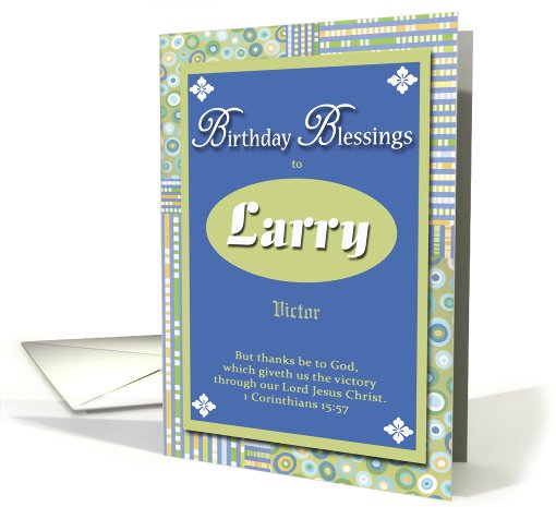 Birthday Blessings - Larry card (430801)