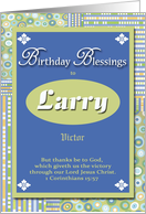 Birthday Blessings - Larry card