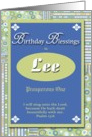 Birthday Blessings - Lee card