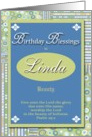 Birthday Blessings - Linda card