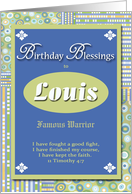 Birthday Blessings - Louis card