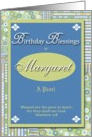 Birthday Blessings - Margaret card