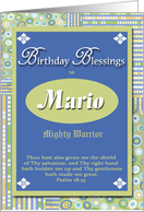 Birthday Blessings - Mario card