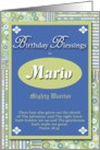 Birthday Blessings - Mario card