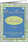 Birthday Blessings - Martha card