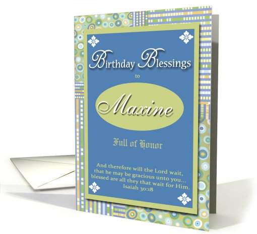 Birthday Blessings - Maxine card (431567)