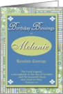 Birthday Blessings - Melanie card