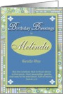 Birthday Blessings - Melinda card
