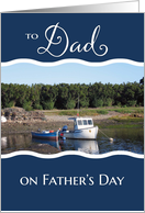 From Daughter and Son-in-Law on Father’s Day - Fishing Boat card