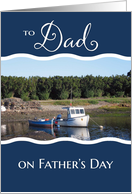 From Son & Daughter-in-Law on Father’s Day - Fishing Boat card