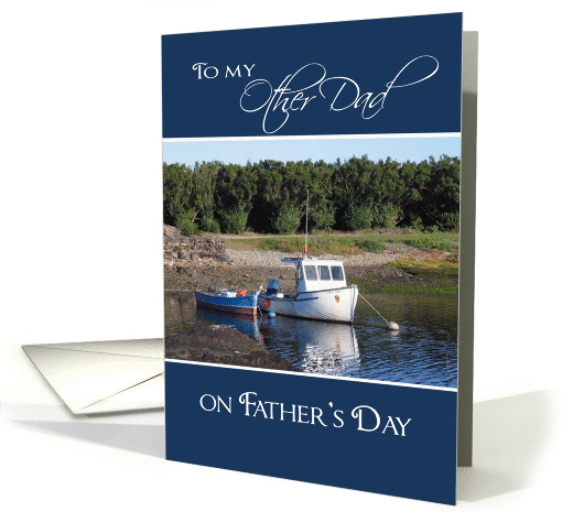 Like a Dad on Father's Day - Fishing Boat card (433227)