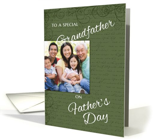 Father's Day to Grandfather - custom photo card (433309)