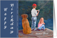 Birthday fishing - our Dad card