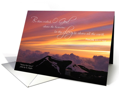 Mauna Kea Sunset card (434334)