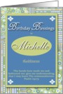 Birthday Blessings - Michelle card