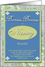 Birthday Blessings - Nancy card