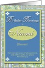 Birthday Blessings - Naomi card