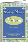Birthday Blessings - Nathan card
