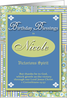 Birthday Blessings - Nicole card