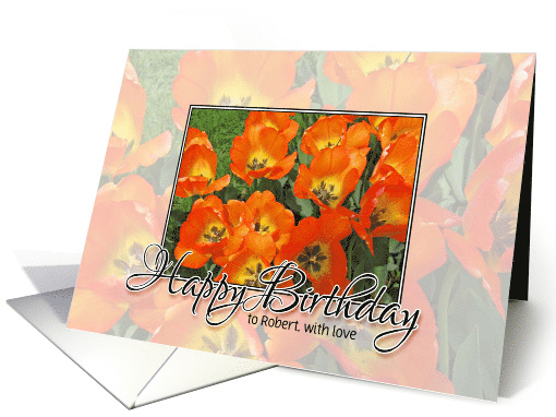 Happy Birthday Tulips card (436324)