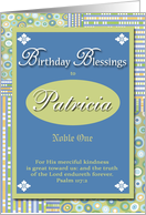 Birthday Blessings - Patricia card