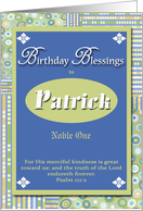 Birthday Blessings - Patrick card