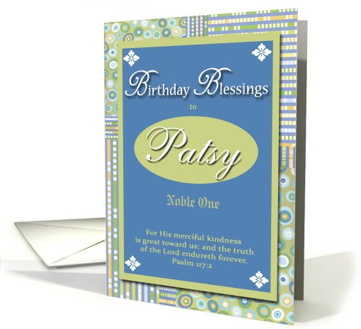 Birthday Blessings - Patsy card (436936)