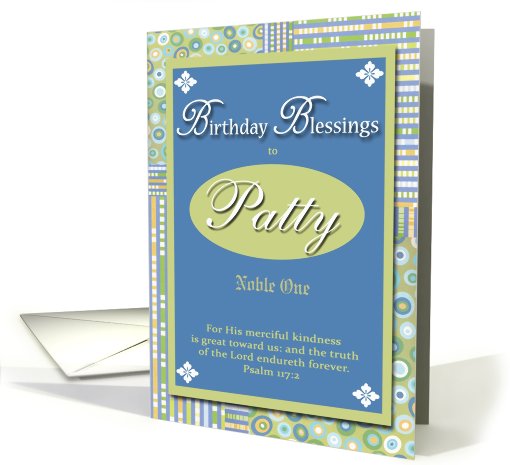 Birthday Blessings - Patty card (436937)