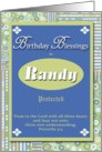 Birthday Blessings - Randy card