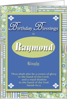 Birthday Blessings - Raymond card