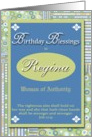 Birthday Blessings - Regina card