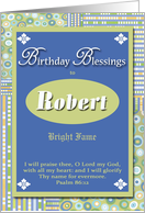 Birthday Blessings - Robert card