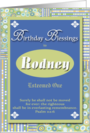 Birthday Blessings - Rodney card