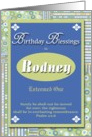 Birthday Blessings - Rodney card
