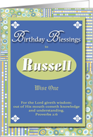 Birthday Blessings - Russell card