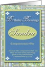 Birthday Blessings - Sandra card