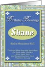 Birthday Blessings - Shane card