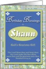 Birthday Blessings - Shaun card