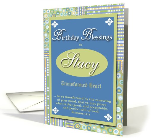 Birthday Blessings - Stacy card (439790)