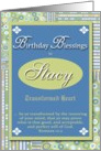 Birthday Blessings - Stacy card