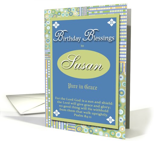 Birthday Blessings - Susan card (439808)