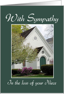 Loss of Niece - Sympathy card
