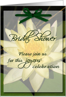 Bridal Shower Invitation - Waterlily card