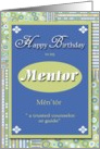 Mentor birthday thank you card