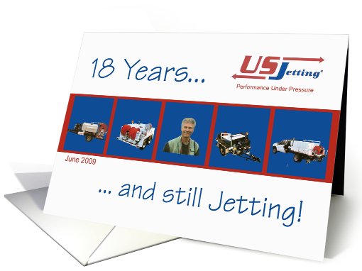 US Jetting anniversary card (450491)