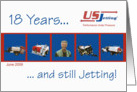 US Jetting anniversary card